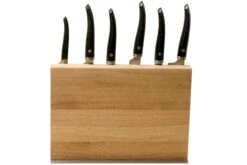 Laguiole En Aubrac Gourmet COL99CUIGOEBIB Set De 6 Couteaux Bois D'ébène Avec Bloc à Couteaux -Cuisine Couteaux Magasin AUCOL99CUIGOEBIB 03 laguiole en aubrac