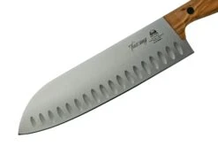 Due Cigny Tuscany DG2C760-18OL Santoku 18 Cm Bois D'olivier -Cuisine Couteaux Magasin DG2C760 18OL 03 duecigni