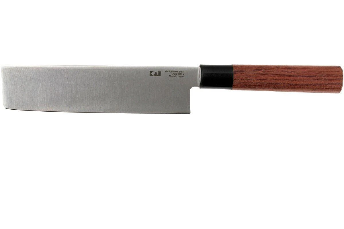 Kai Seki Magoroku Redwood Couteau Nakiri 0165N 17 Cm 4 Kai Seki Magoroku Redwood Couteau Nakiri 0165N 17 Cm – Image 2