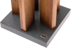 Kai Stonehenge Bloc à Couteaux Aimanté , Granit/noyer, STH-4 -Cuisine Couteaux Magasin KASTH 4 03 kai stonehenge kasth 4 03