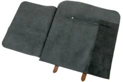 Knivesandtools Serviette à Couteaux En Cuir Utah Black 45x47 10 Knivesandtools Serviette à Couteaux En Cuir Utah Black 45x47 -Cuisine Couteaux Magasin KNKB340141 5 04 knivesandtools