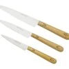 Nontron Traditional Set Of 3 Kitchen Knives, T3OFRBU Set De 3 Couteaux -Cuisine Couteaux Magasin NNT3OFRBU 01 nontron