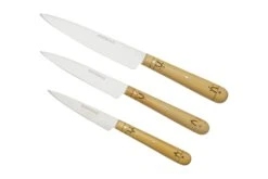 Nontron Traditional Set Of 3 Kitchen Knives, T3OFRBU Set De 3 Couteaux
