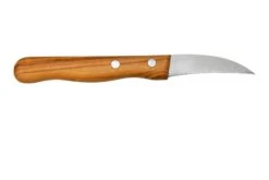 Otter Paring Knife 1011 OL Curved Stainless Olive, Couteau à éplucher -Cuisine Couteaux Magasin OR1011OL 02 otter