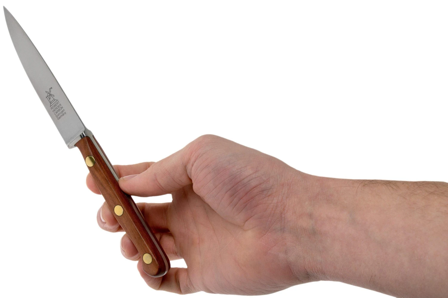 Robert Herder 1922 Couteau D'office En Acier Carbone, Bois De Prunier 8 Robert Herder 1922 Couteau D'office En Acier Carbone, Bois De Prunier – Image 6