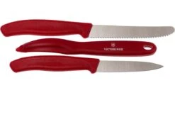 Victorinox SwissClassic Couteaux à Légumes Rouge, Ensemble De 3, 6.7111.31 -Cuisine Couteaux Magasin VT6 7111 31 02 victorinox vt6 7111 31 02