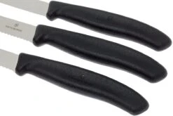 Victorinox SwissClassic Couteaux à Légumes Noir, Set De 3, 6.7113.3 -Cuisine Couteaux Magasin VT6 7113 3 03 victorinox groentemesset vt6 7113 3 03