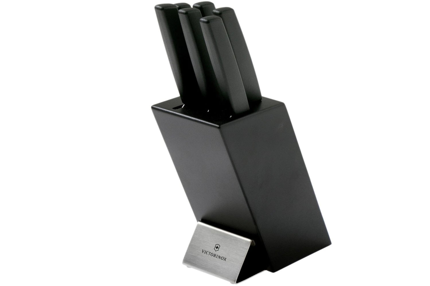 Victorinox Swiss Modern Set De 6 Couteaux De Cuisine Avec Bloc, Noir, 6.7186.63 3 Victorinox Swiss Modern Set De 6 Couteaux De Cuisine Avec Bloc, Noir, 6.7186.63