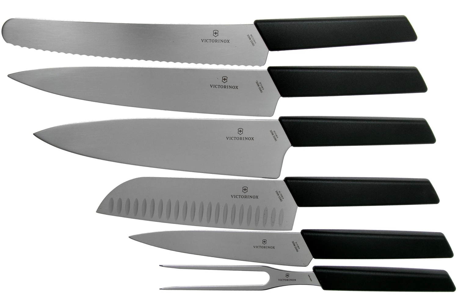 Victorinox Swiss Modern Set De 6 Couteaux De Cuisine Avec Bloc, Noir, 6.7186.63 6 Victorinox Swiss Modern Set De 6 Couteaux De Cuisine Avec Bloc, Noir, 6.7186.63 – Image 4