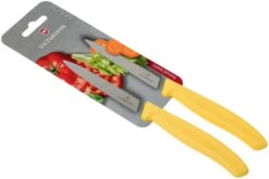 Victorinox SwissClassic Couteaux à Légumes Jaunes 10 Cm, Set De 2 Dont 1 Normal Et 1 Dentelé, VT6-7796-L8B -Cuisine Couteaux Magasin VT6 7796 L8B 06 victorinox swissclassic