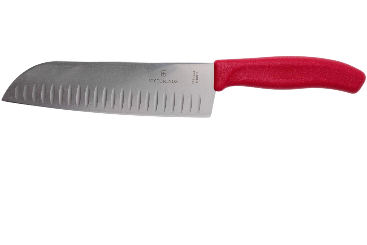 Victorinox SwissClassic 6.8521.17G Santoku Avec Alvéoles 17 Cm, Rouge 3 Victorinox SwissClassic 6.8521.17G Santoku Avec Alvéoles 17 Cm, Rouge