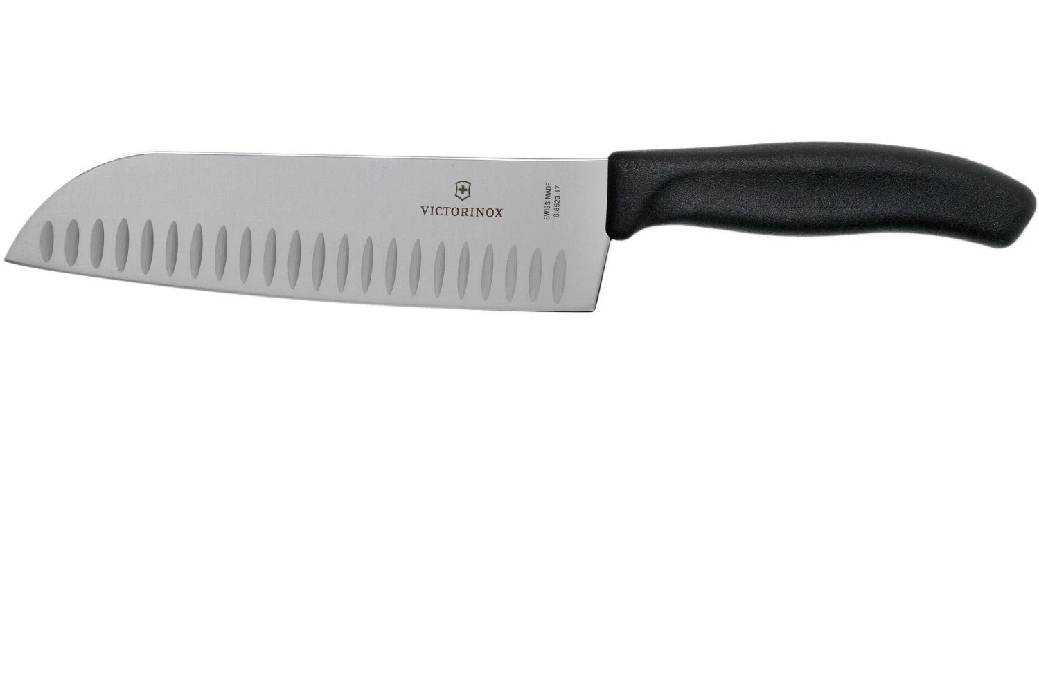 Victorinox SwissClassic 6.8523.17G Santoku Avec Alvéoles 17 Cm, Noir 3 Victorinox SwissClassic 6.8523.17G Santoku Avec Alvéoles 17 Cm, Noir