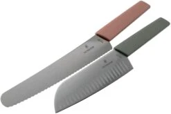 Victorinox Swiss Modern Set De Couteaux, Deux Pièces, Couteau à Pain Et Santoku -Cuisine Couteaux Magasin VT6 9096 22G 03 victorinox