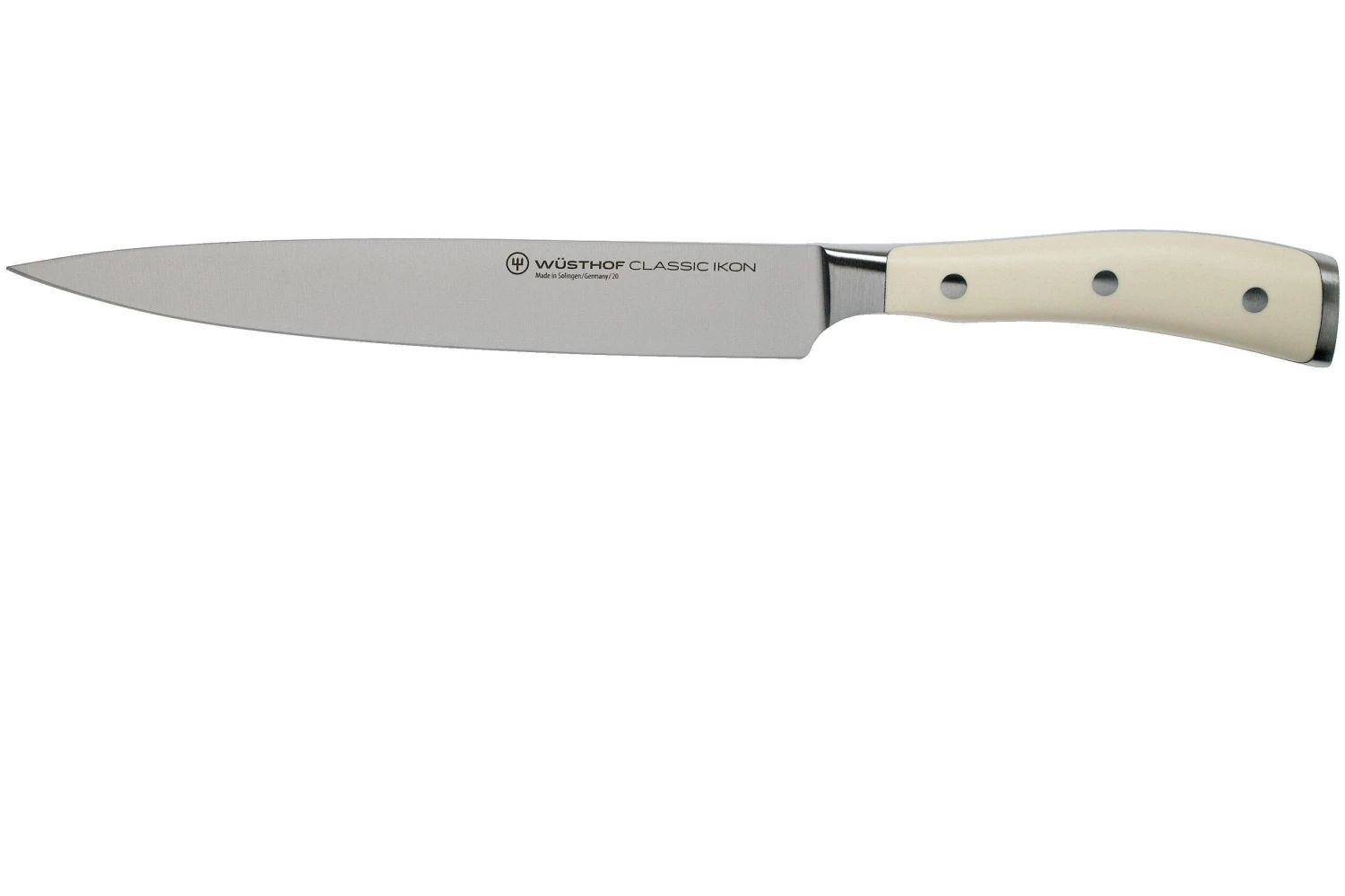 Wüsthof Classic Ikon Crème Couteau à Trancher La Viande 20 Cm, 1040430720 3 Wüsthof Classic Ikon Crème Couteau à Trancher La Viande 20 Cm, 1040430720